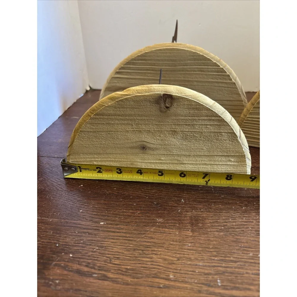 Vintage Set Of 3 Kokopelli Wood And Metal Shelf Half Moon Southwest 13